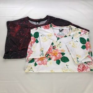 Lot (2) Into the AM Men’s All Over Print Tees